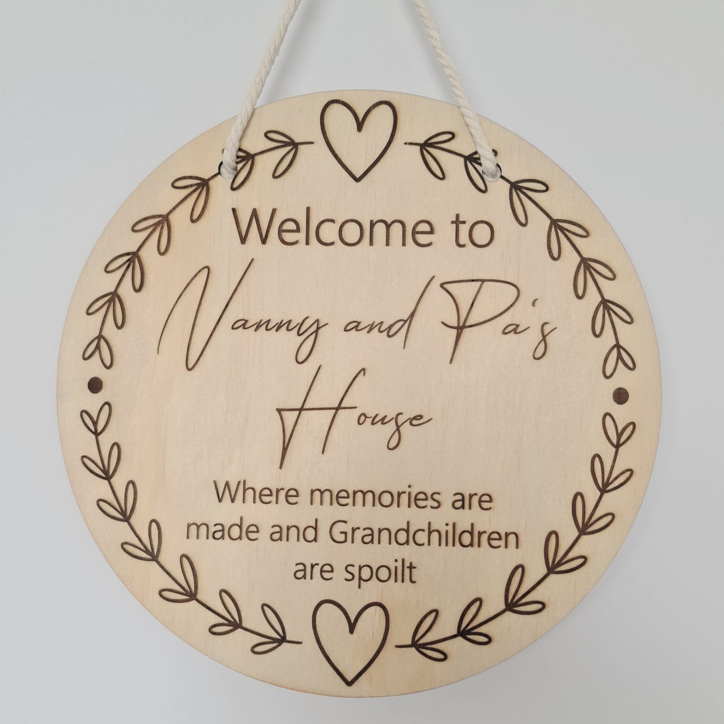 Grandparents Home Plaque