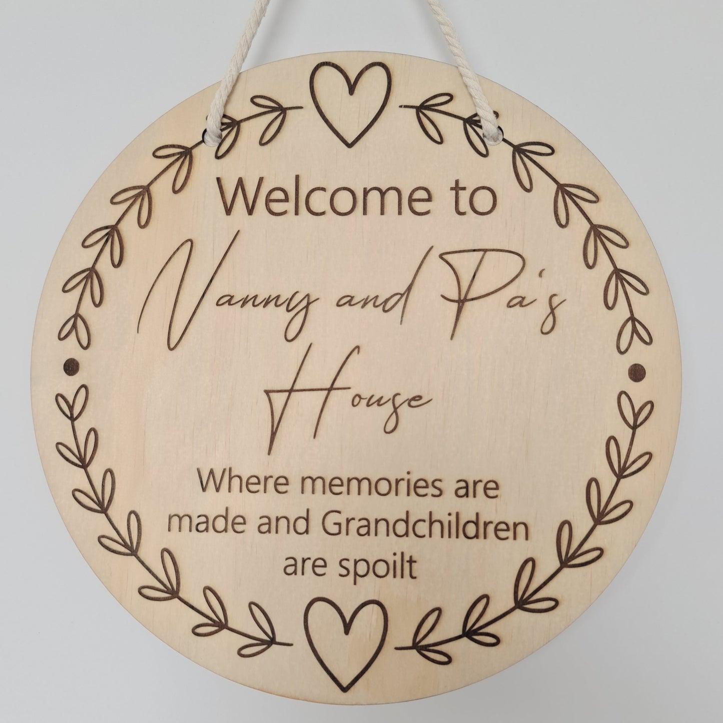 Grandparents Home Plaque