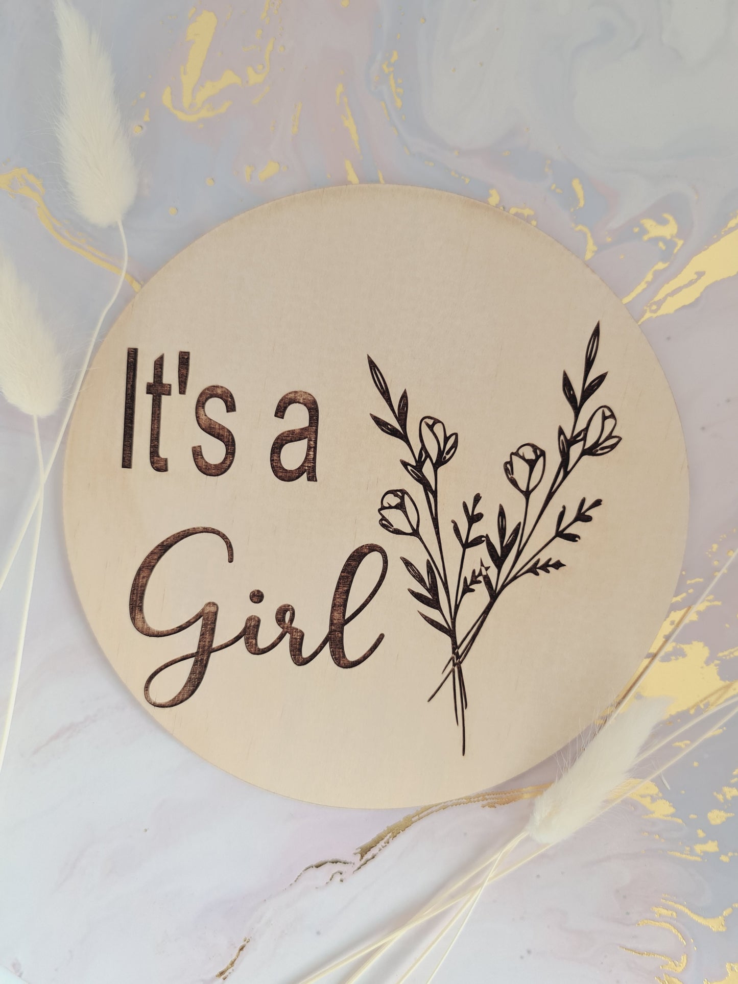 It's a Girl Plaque ◽ It's a Boy Plaque ◽ Baby Announcement ◽ Timber Birth Announcement ◽ Nursery Decor