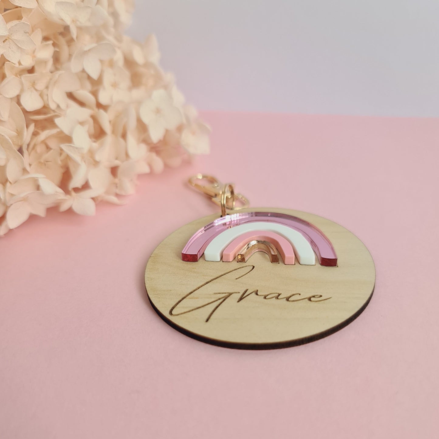 Personalised Rainbow Bag Tag