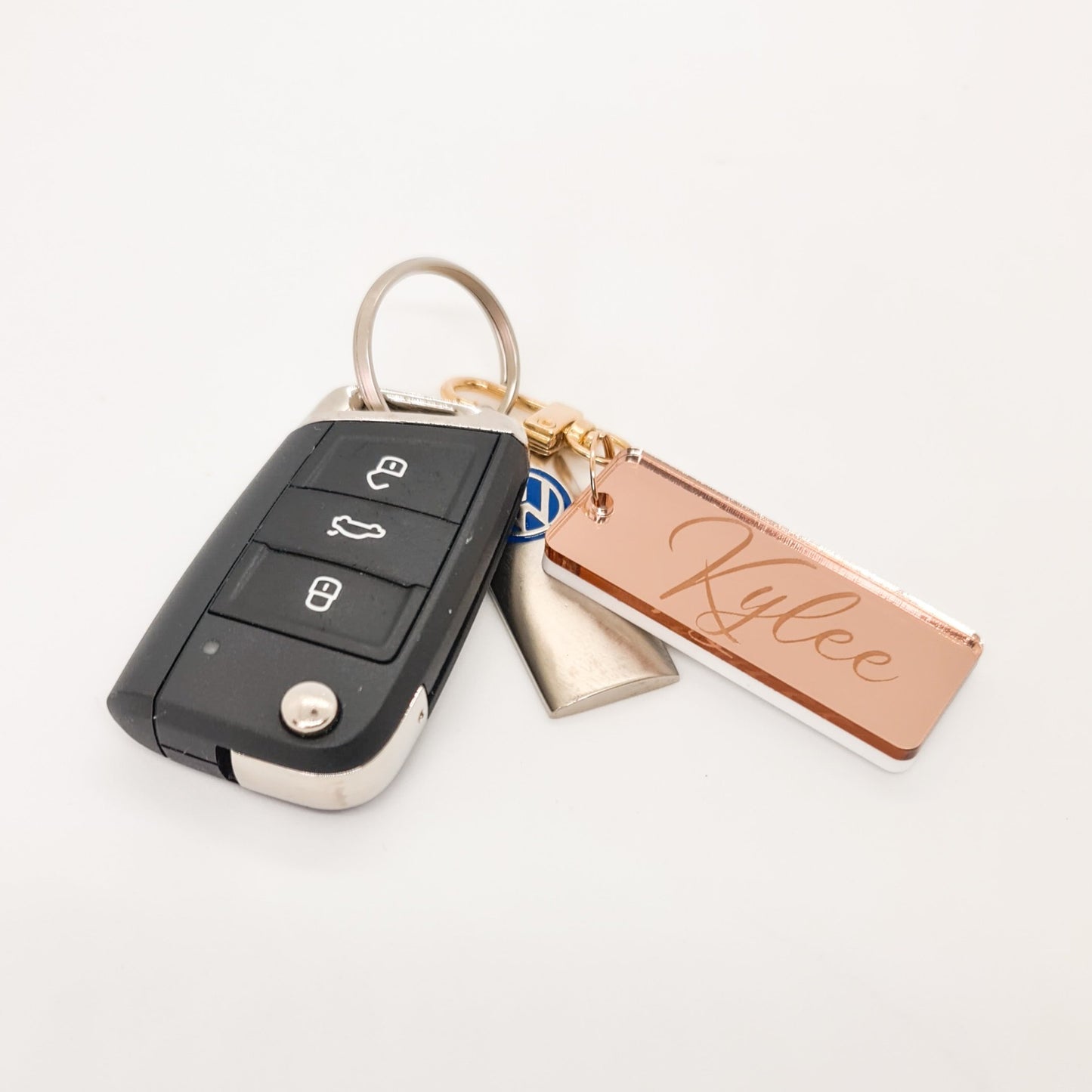 Rose Gold Personalised Keyring