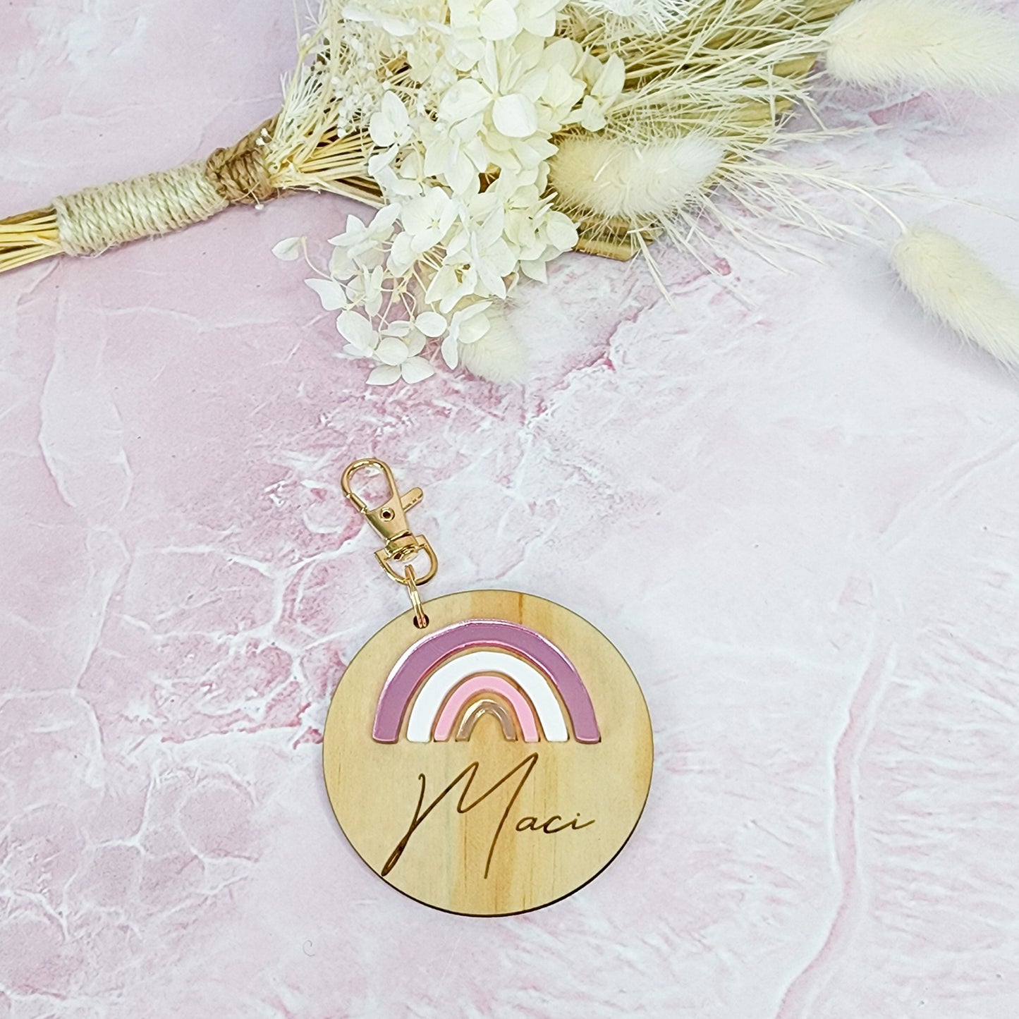 Personalised Rainbow Bag Tag