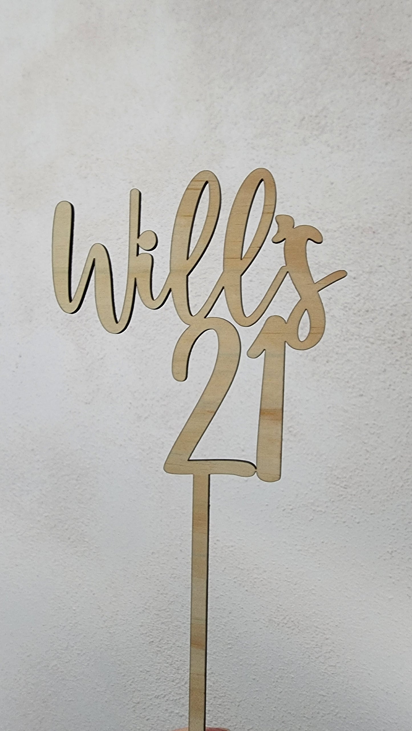 Wooden Cake Topper