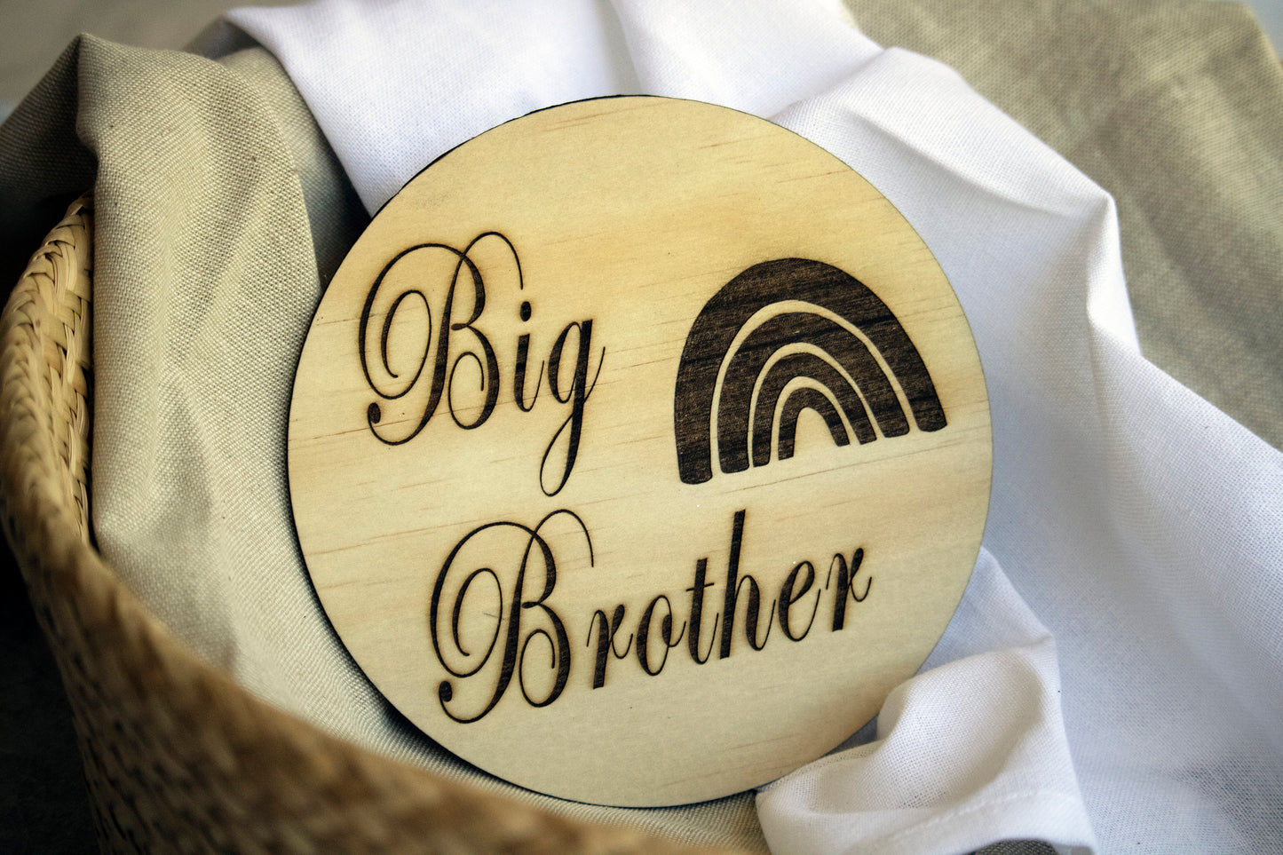 Big Brother / Sister Plaque ◽ Pregnancy Announcement ◽ Timber Birth Announcement ◽ Nursery Decor
