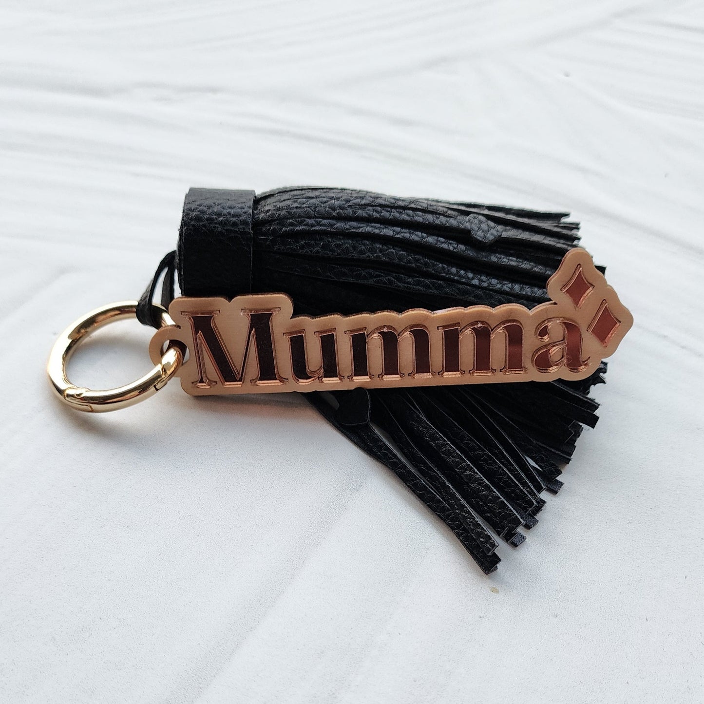 Mumma Charm with Leather Tassel