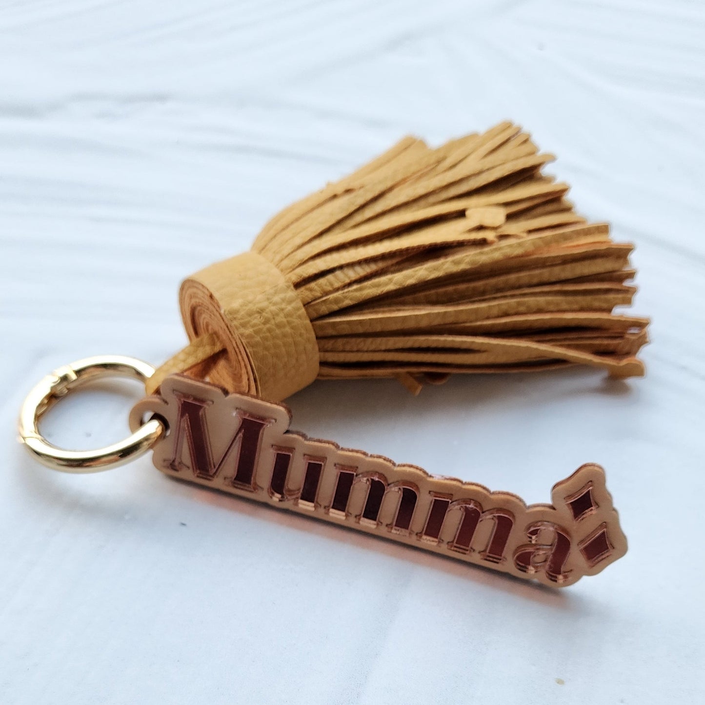 Mumma Charm with Leather Tassel