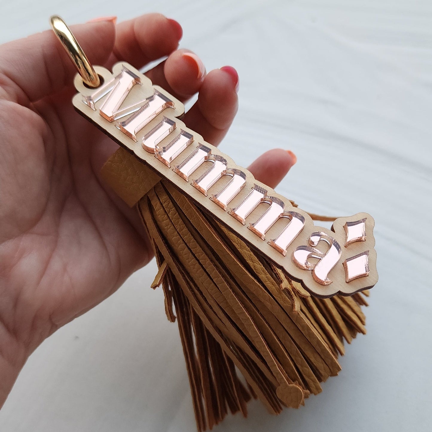 Mumma Charm with Leather Tassel