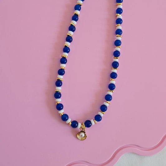 Cobalt Shell Necklace