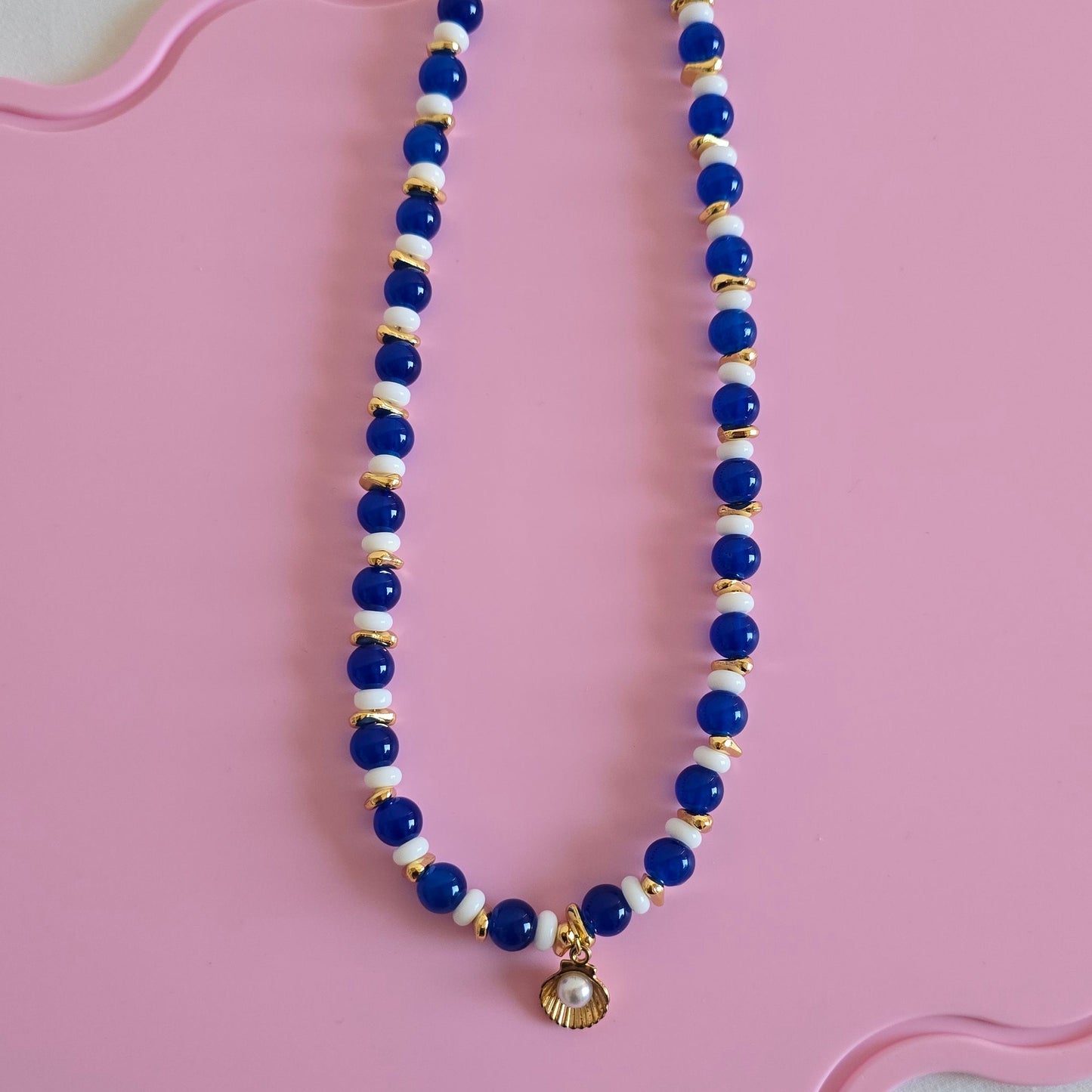 Cobalt Shell Necklace