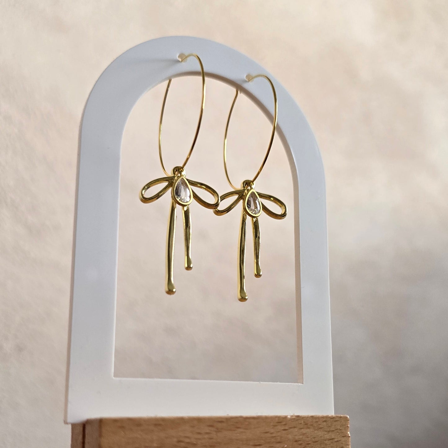 Goldie Bow Hoops