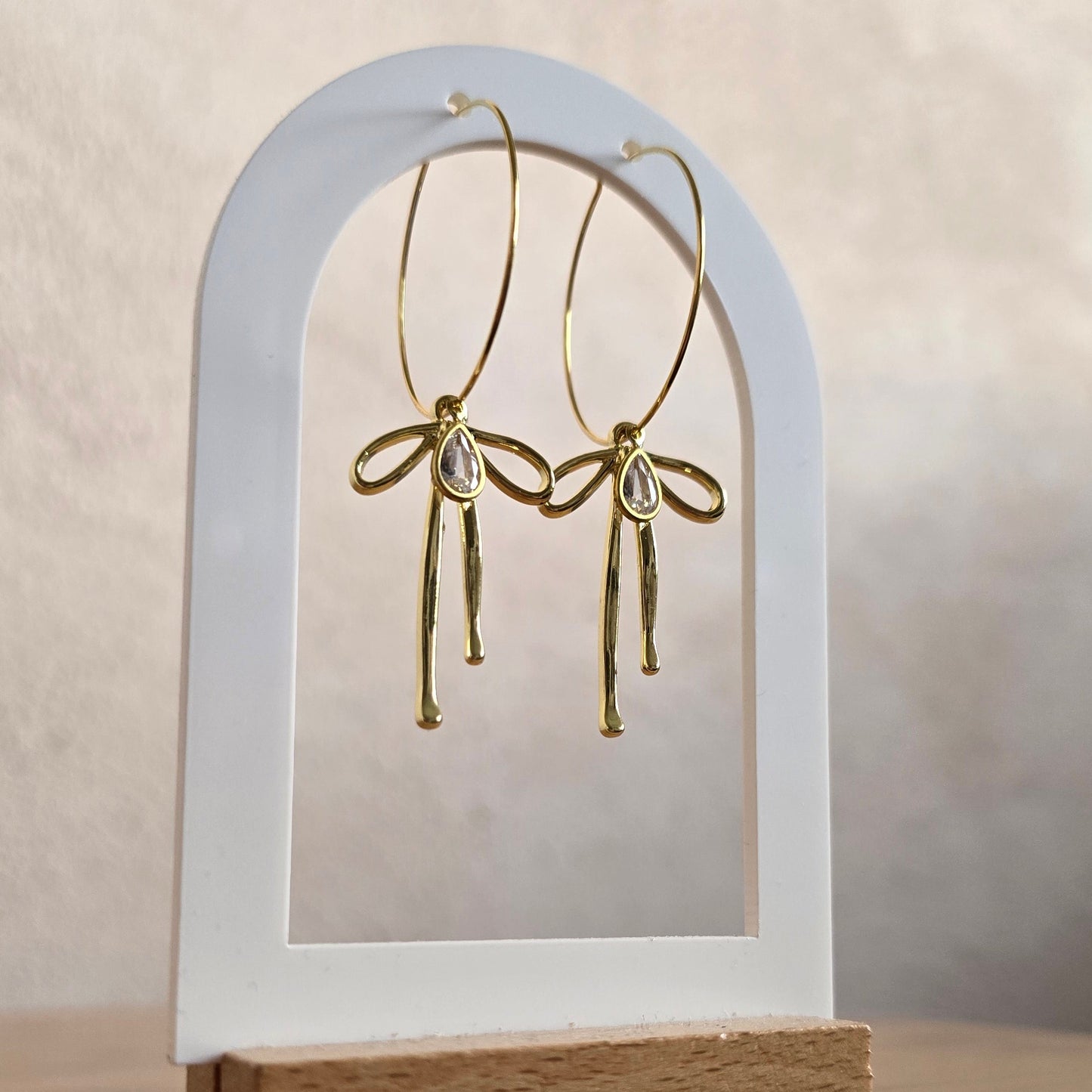 Goldie Bow Hoops
