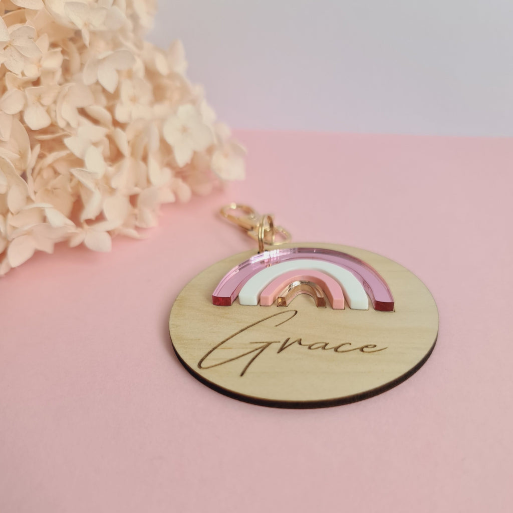 Personalised Rainbow Bag Tag