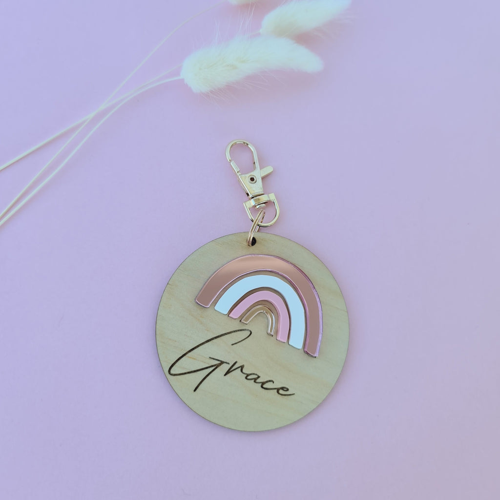 Personalised Rainbow Bag Tag