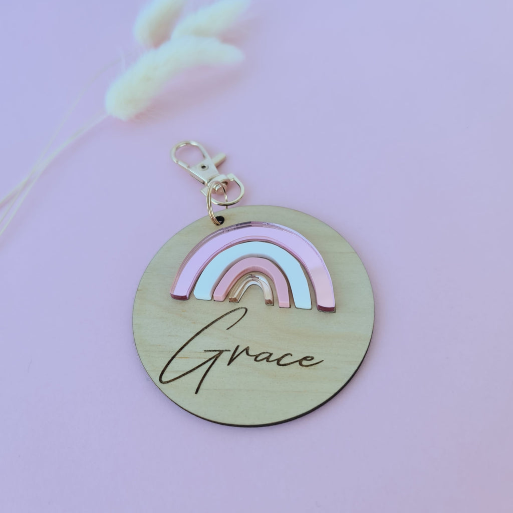 Personalised Rainbow Bag Tag