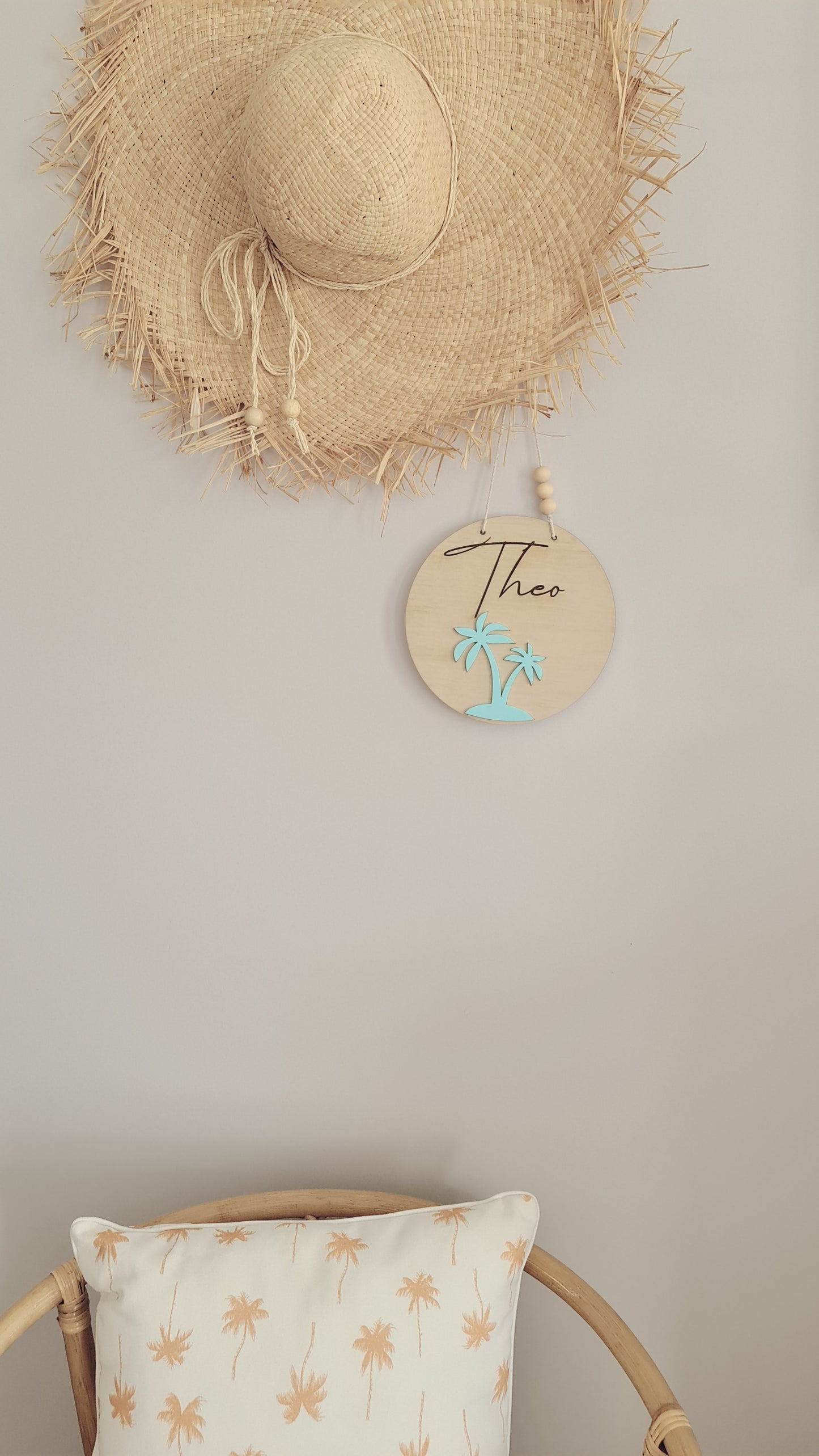 Palm Tree Name Plaque