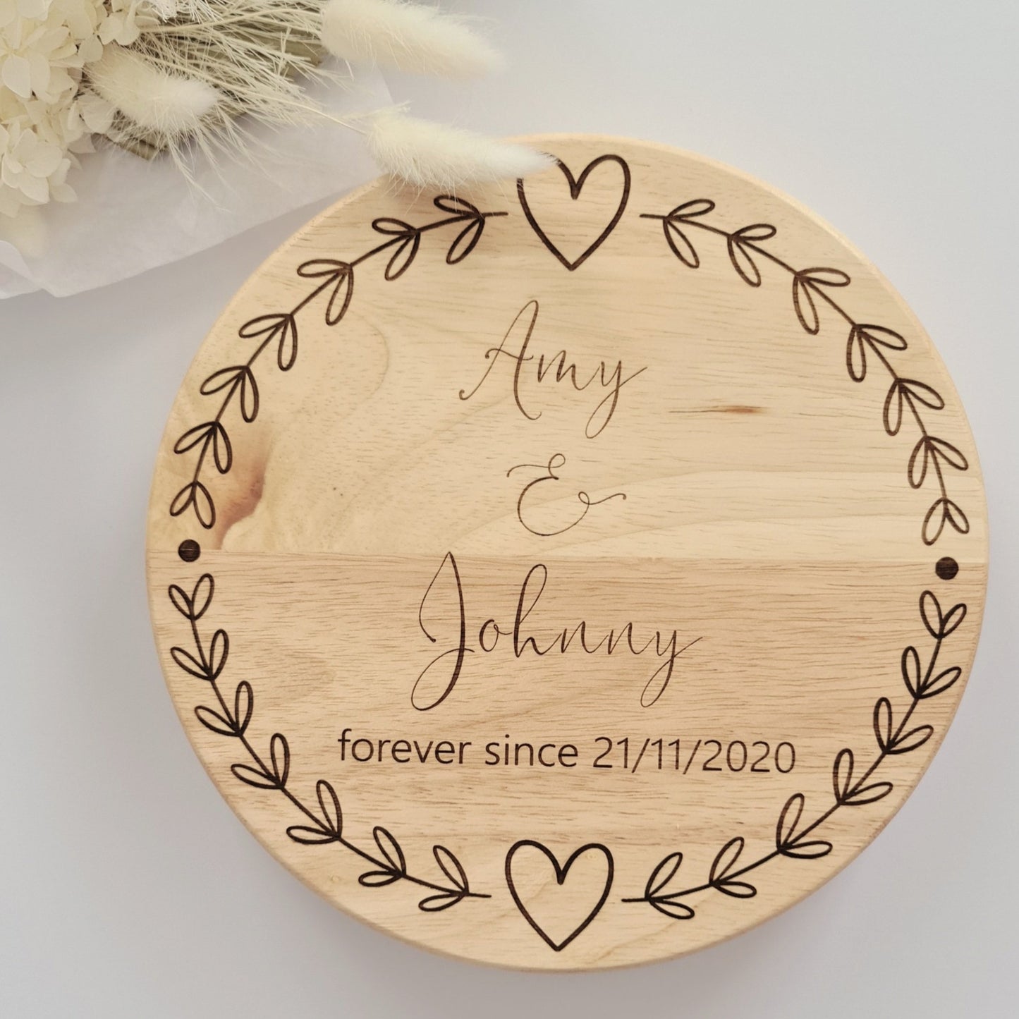 Engraved Cheese Board Set