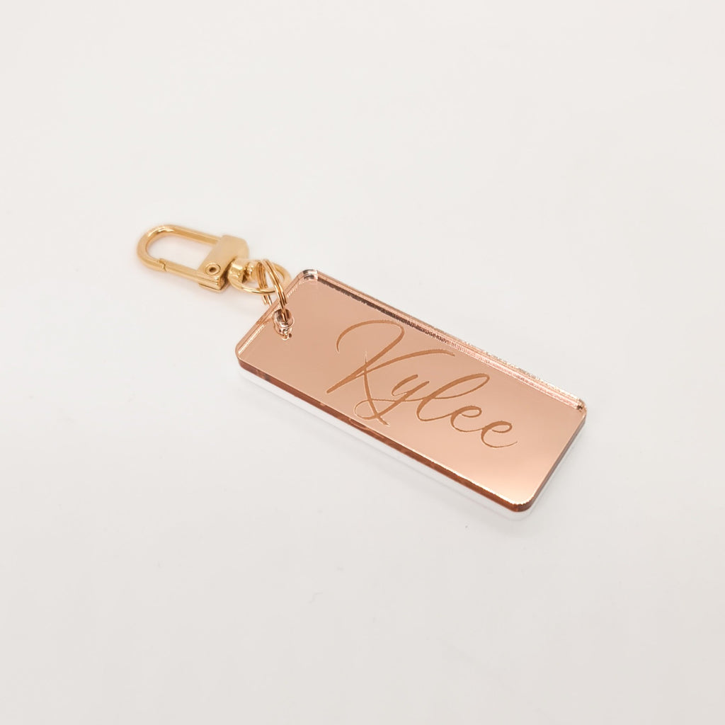 Rose Gold Personalised Keyring