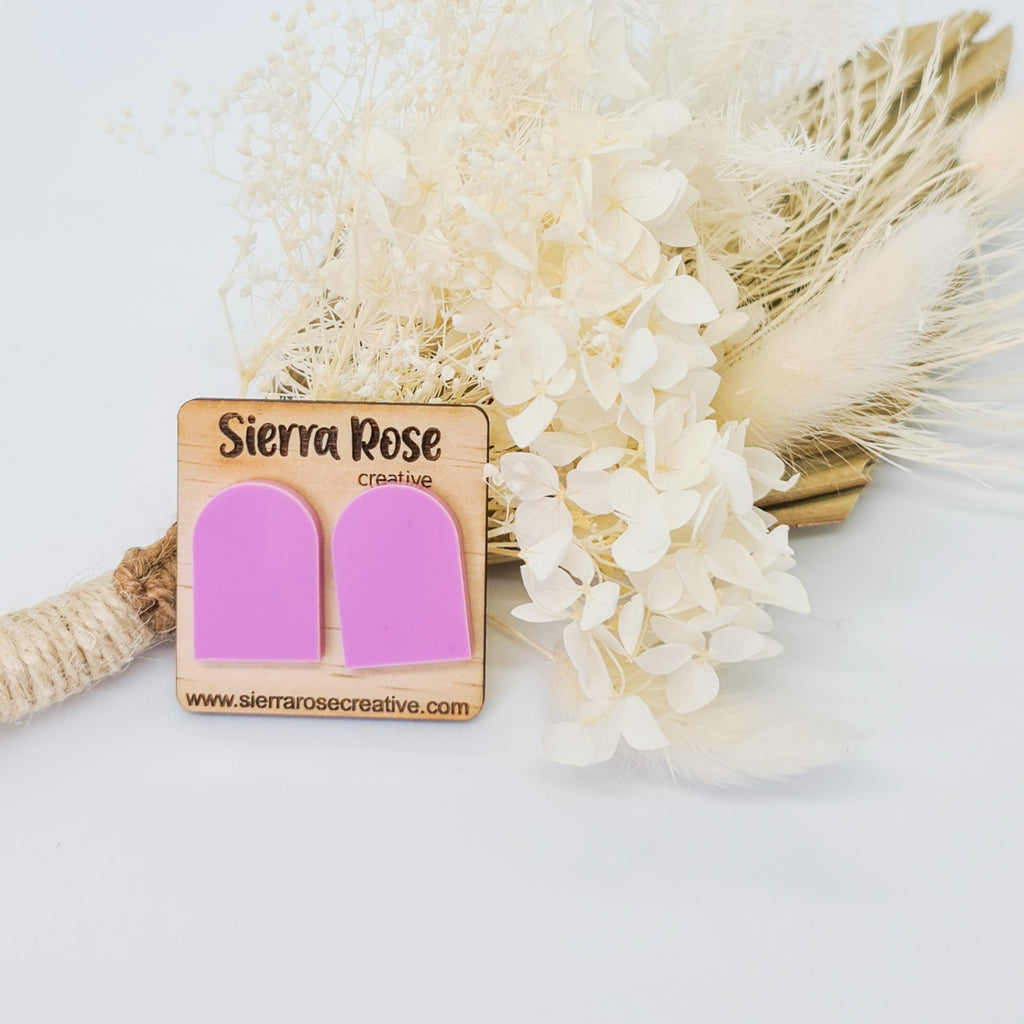 Lilac Arch Earrings