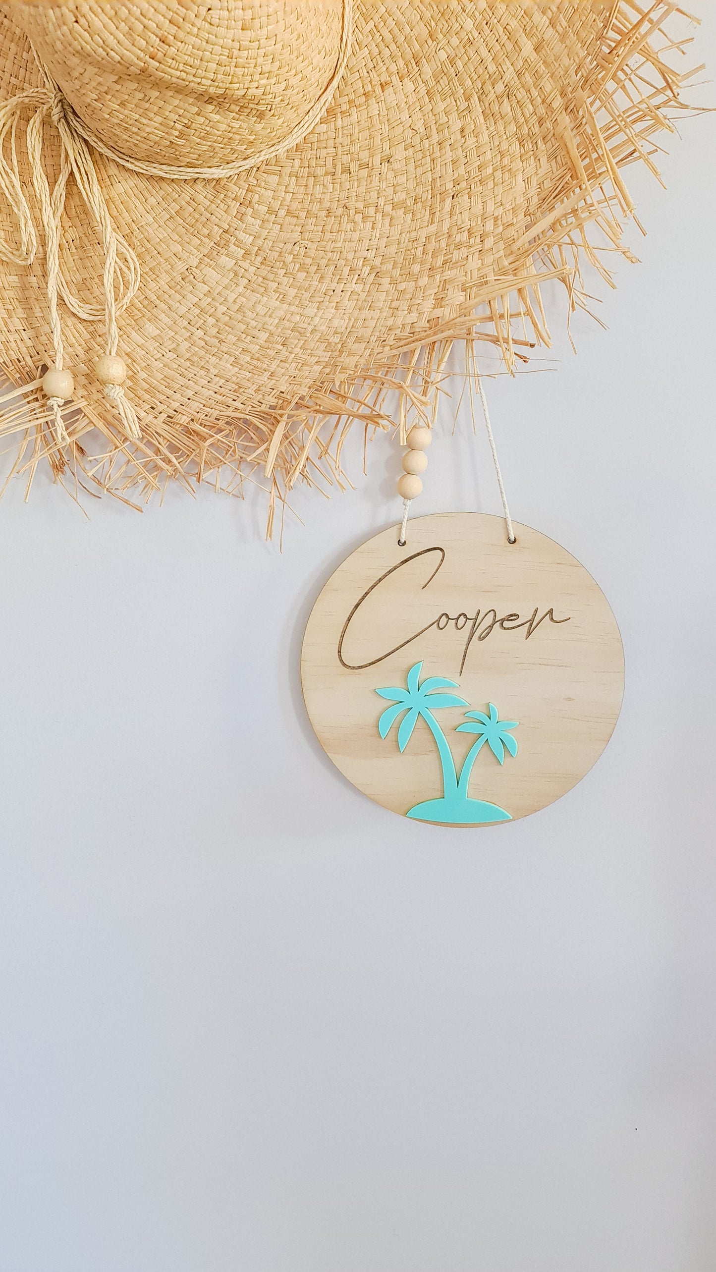 Palm Tree Name Plaque