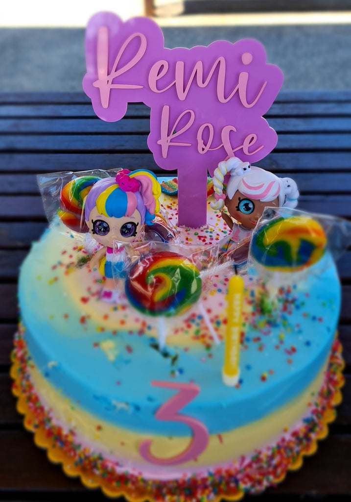 3D Bubble cake topper