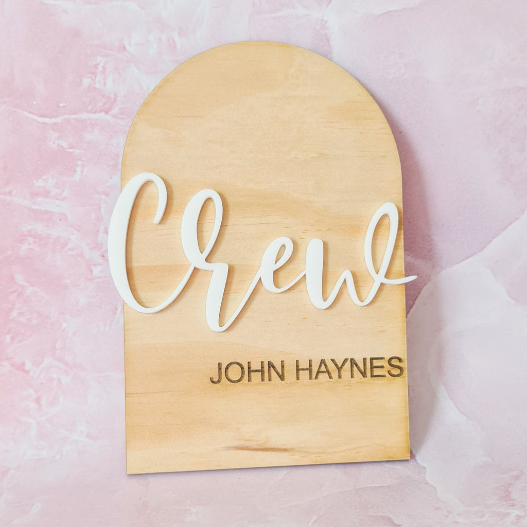 Arch 3D Name Plaque