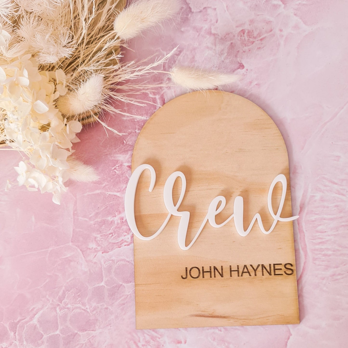 Arch 3D Name Plaque