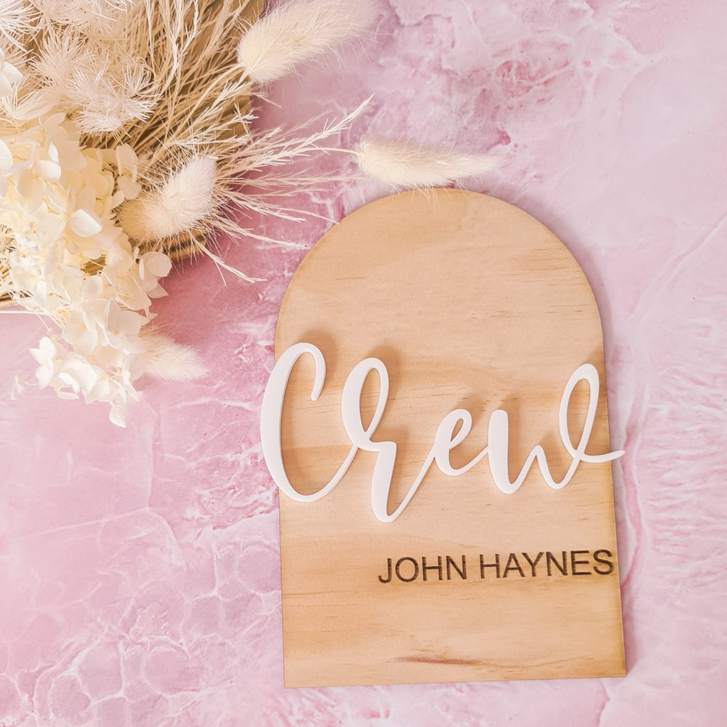 Arch 3D Name Plaque