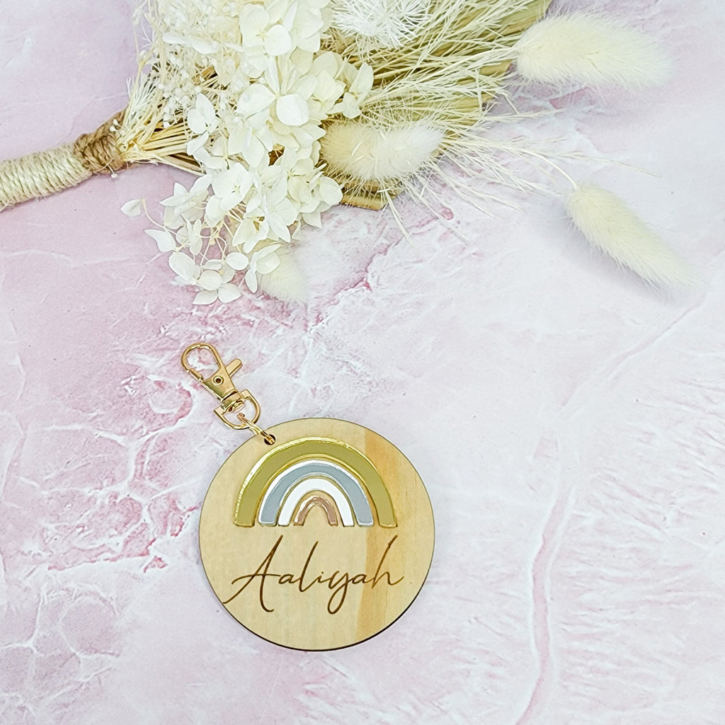 Personalised Rainbow Bag Tag