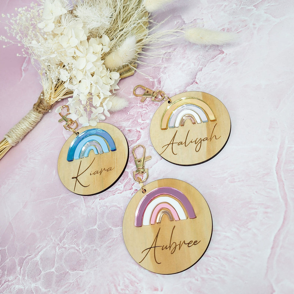 Personalised Rainbow Bag Tag