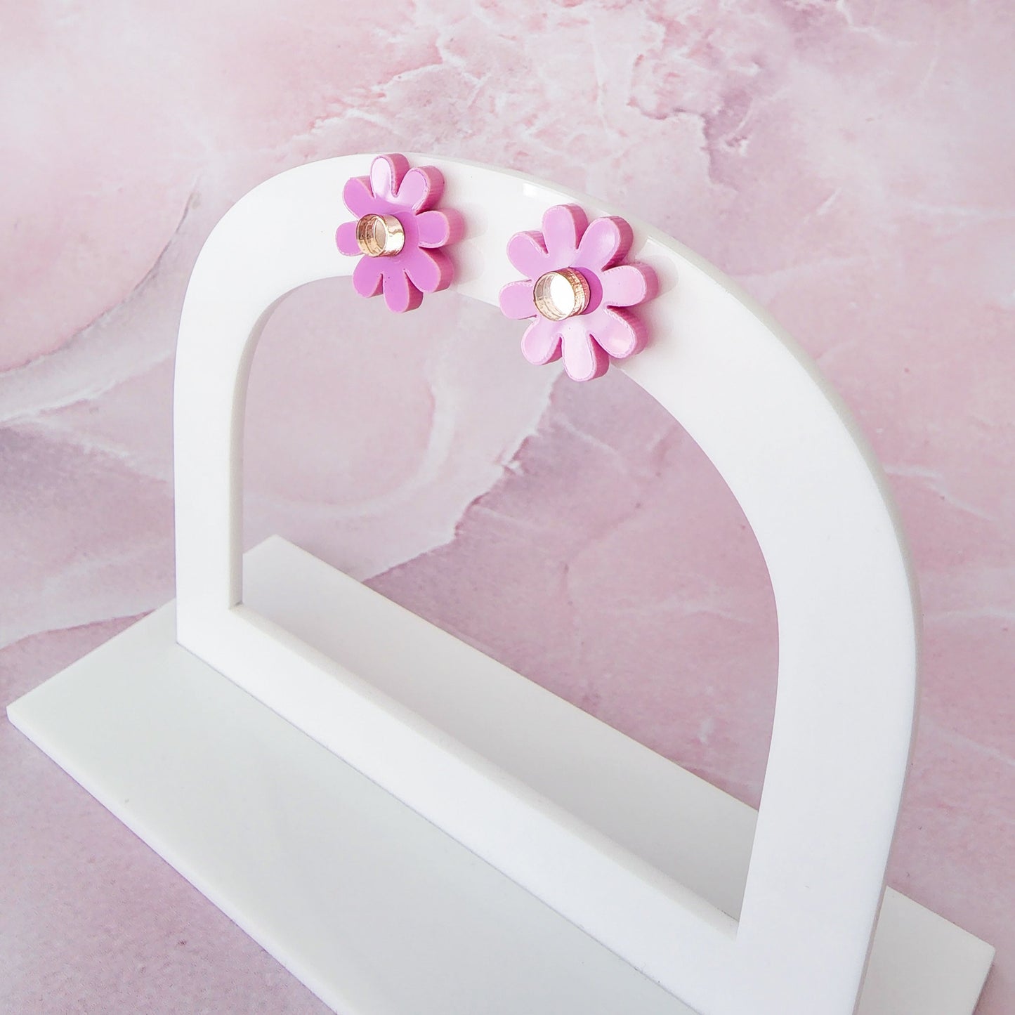 Lilac Wildflower Stud Earrings