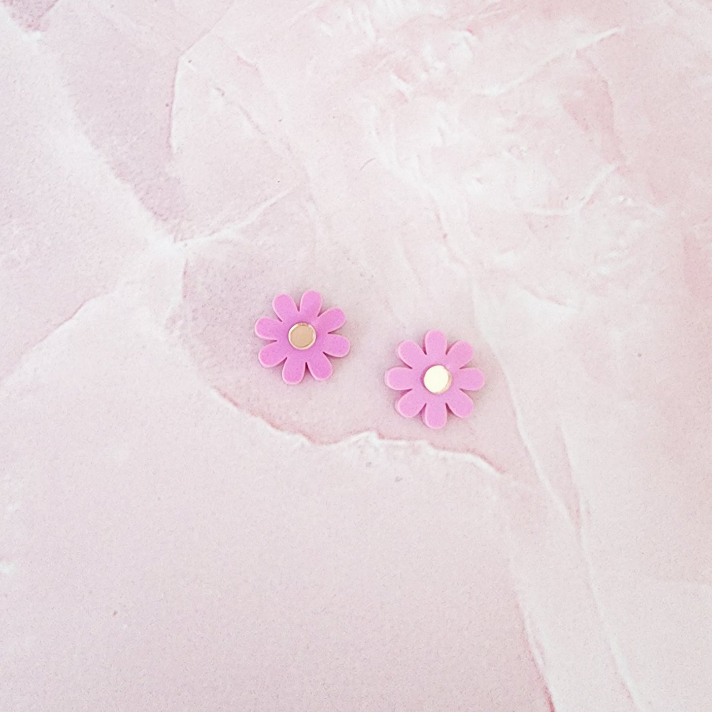 Lilac Wildflower Stud Earrings