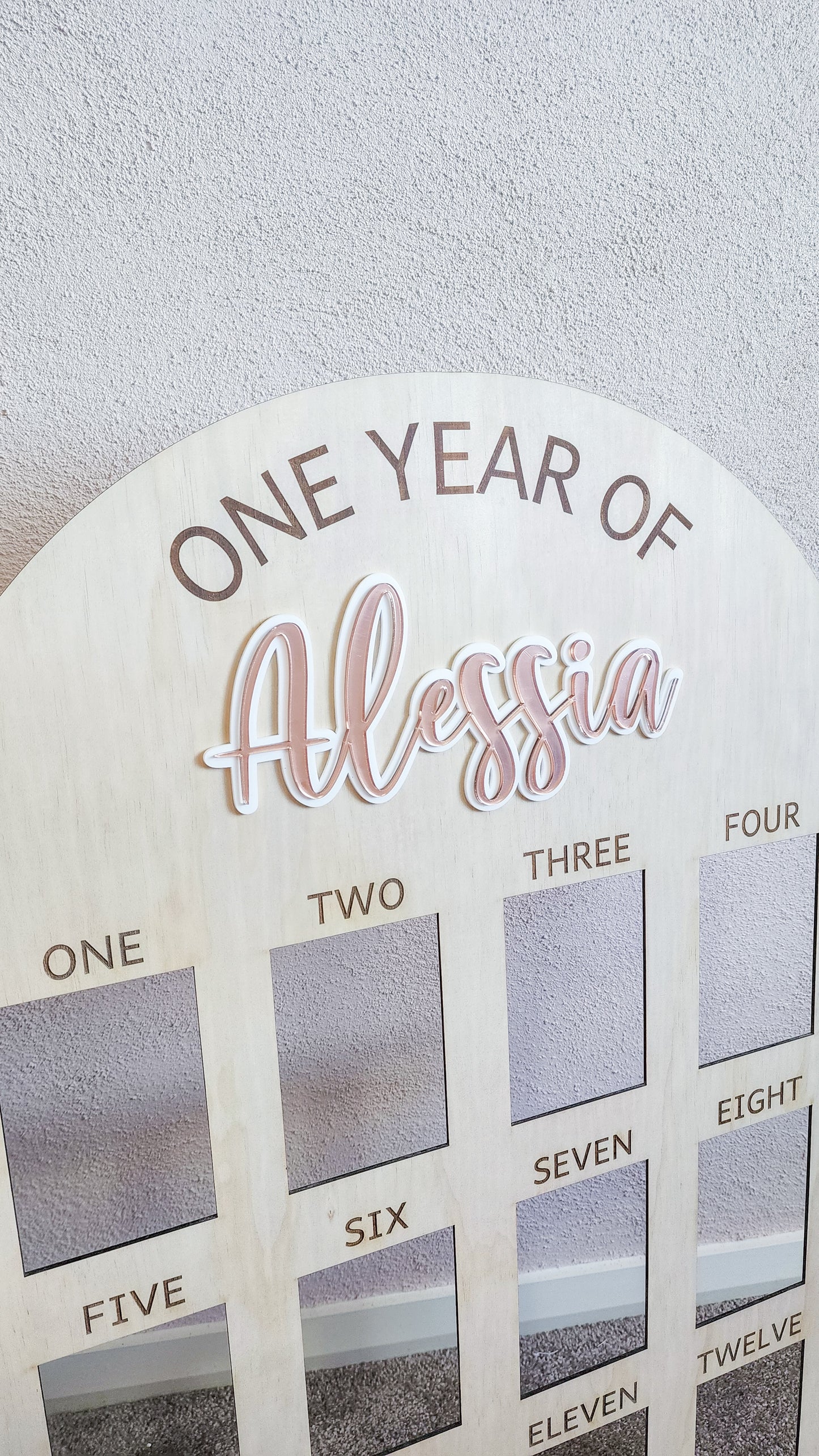 'One Year Of' Birthday Board