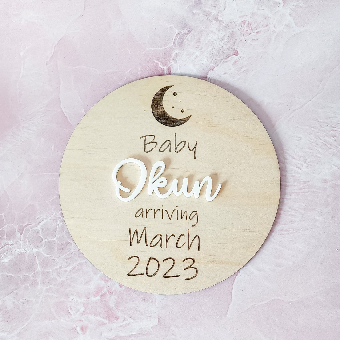 Pregnancy Announcement Plaque