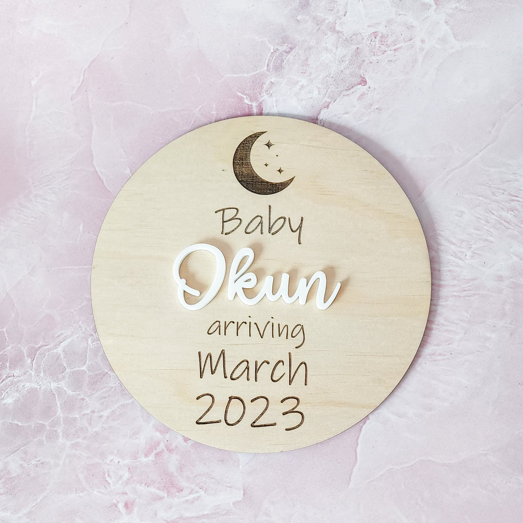Pregnancy Announcement Plaque