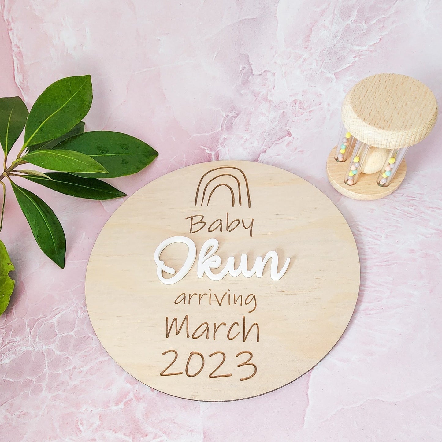 Pregnancy Announcement Plaque