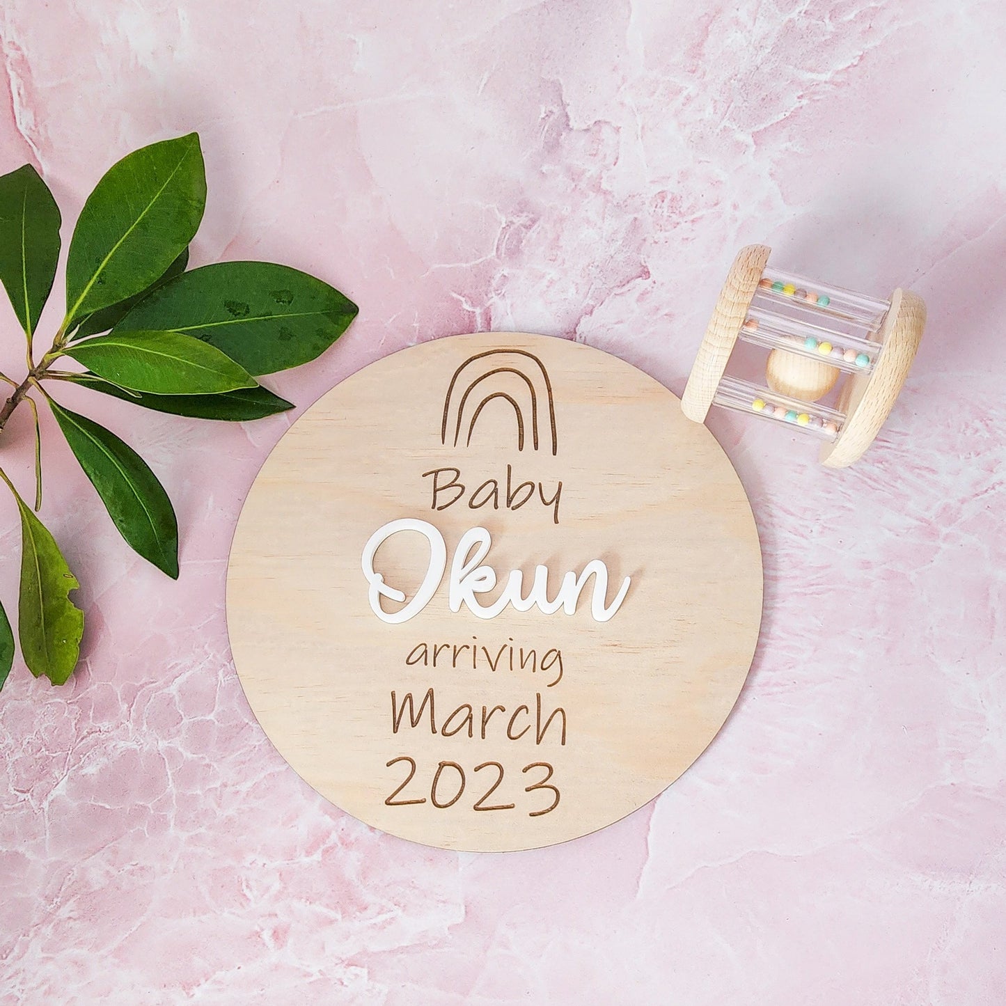 Pregnancy Announcement Plaque