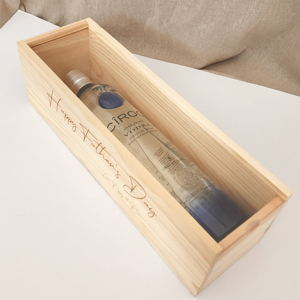 Personalised Wine Box for Dad