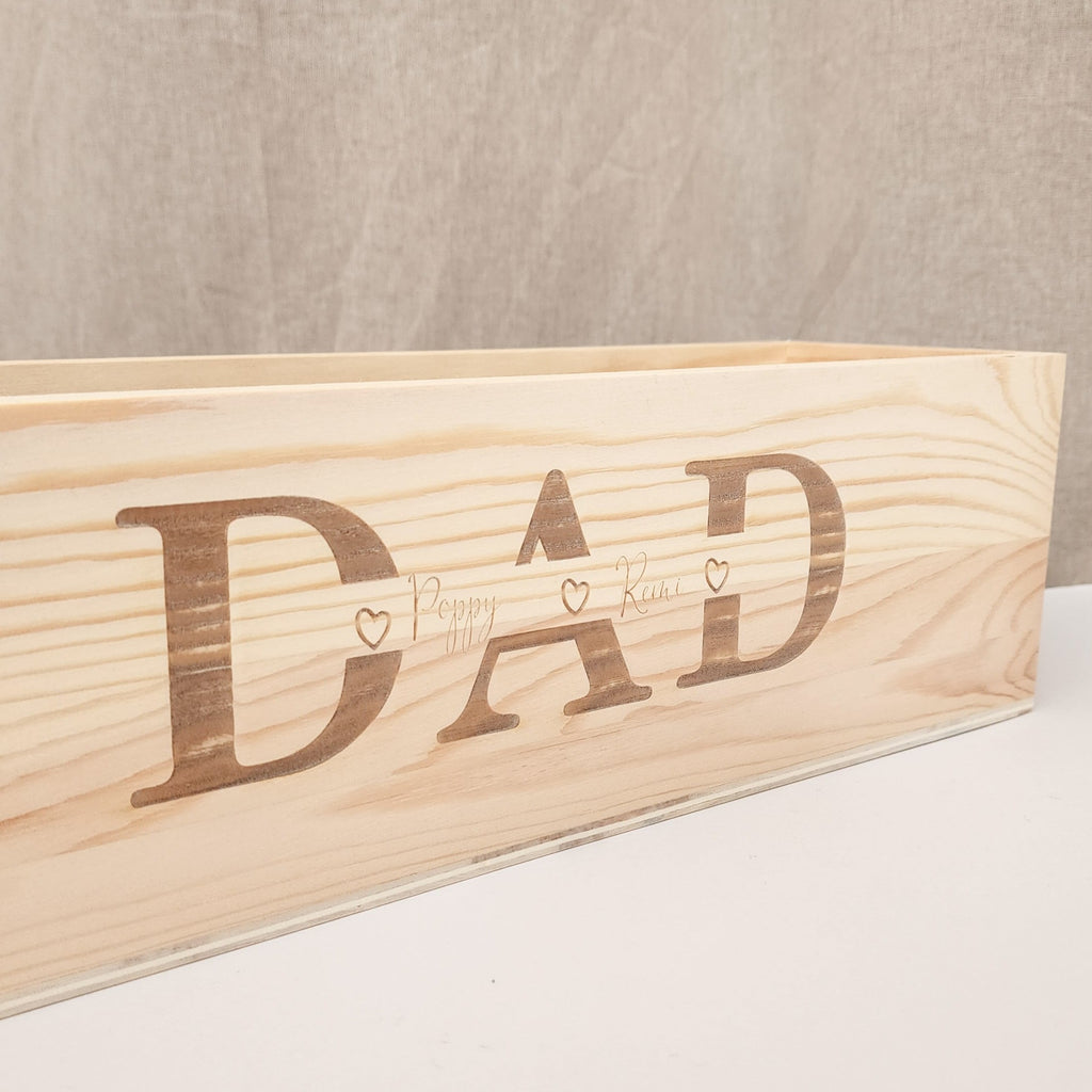 Personalised Wine Box for Dad