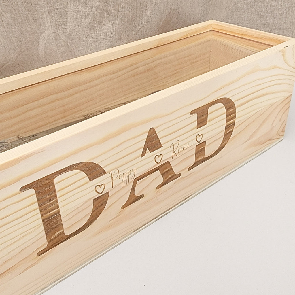 Personalised Wine Box for Dad