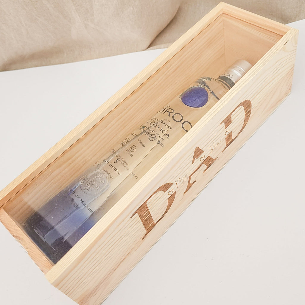 Personalised Wine Box for Dad