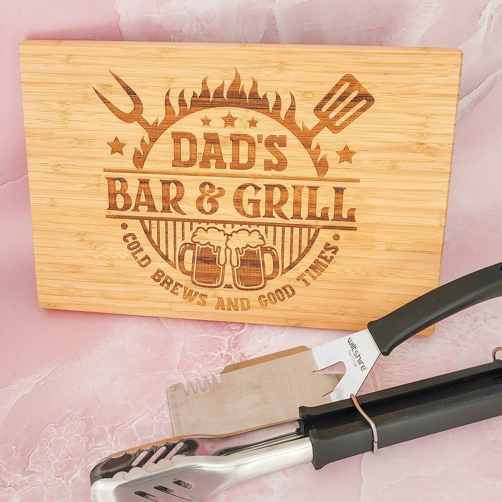 Father's Day Bar & Grill Serving Board