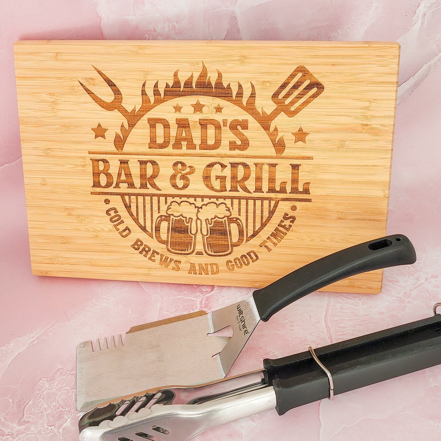 Father's Day Bar & Grill Serving Board