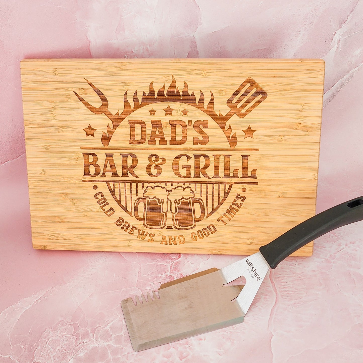 Father's Day Bar & Grill Serving Board