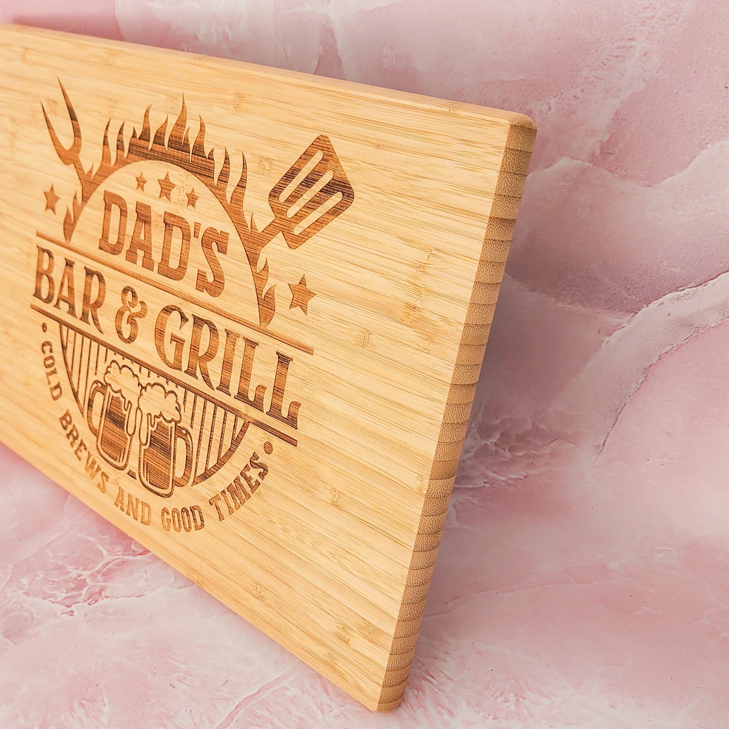 Father's Day Bar & Grill Serving Board