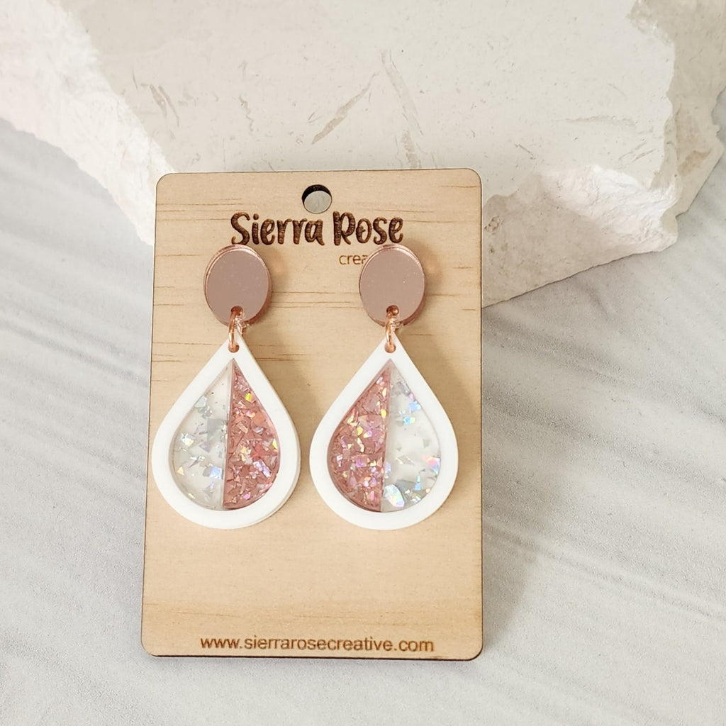 GLAM Teardrop Dangle Earrings