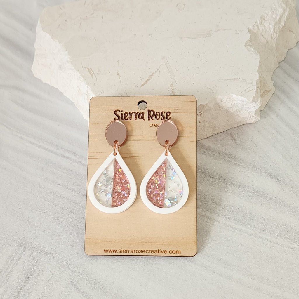 GLAM Teardrop Dangle Earrings