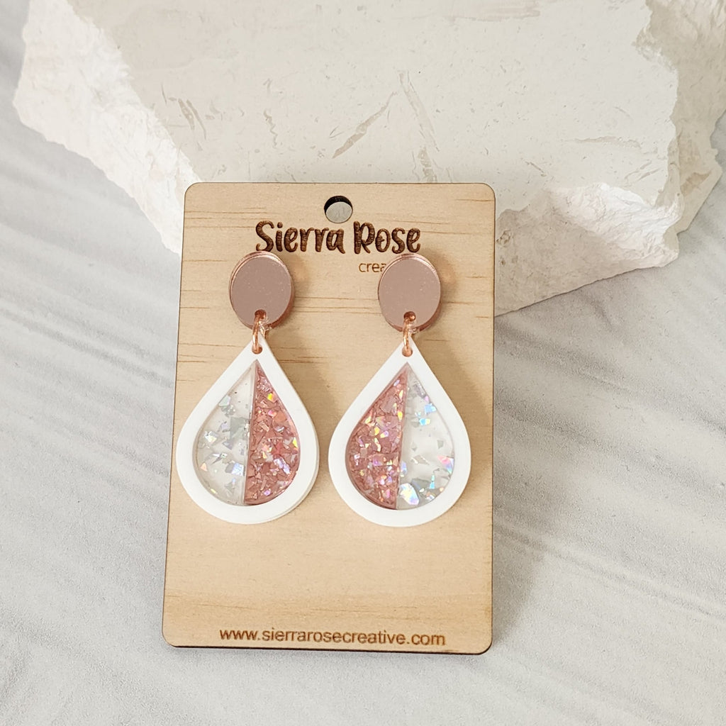 GLAM Teardrop Dangle Earrings