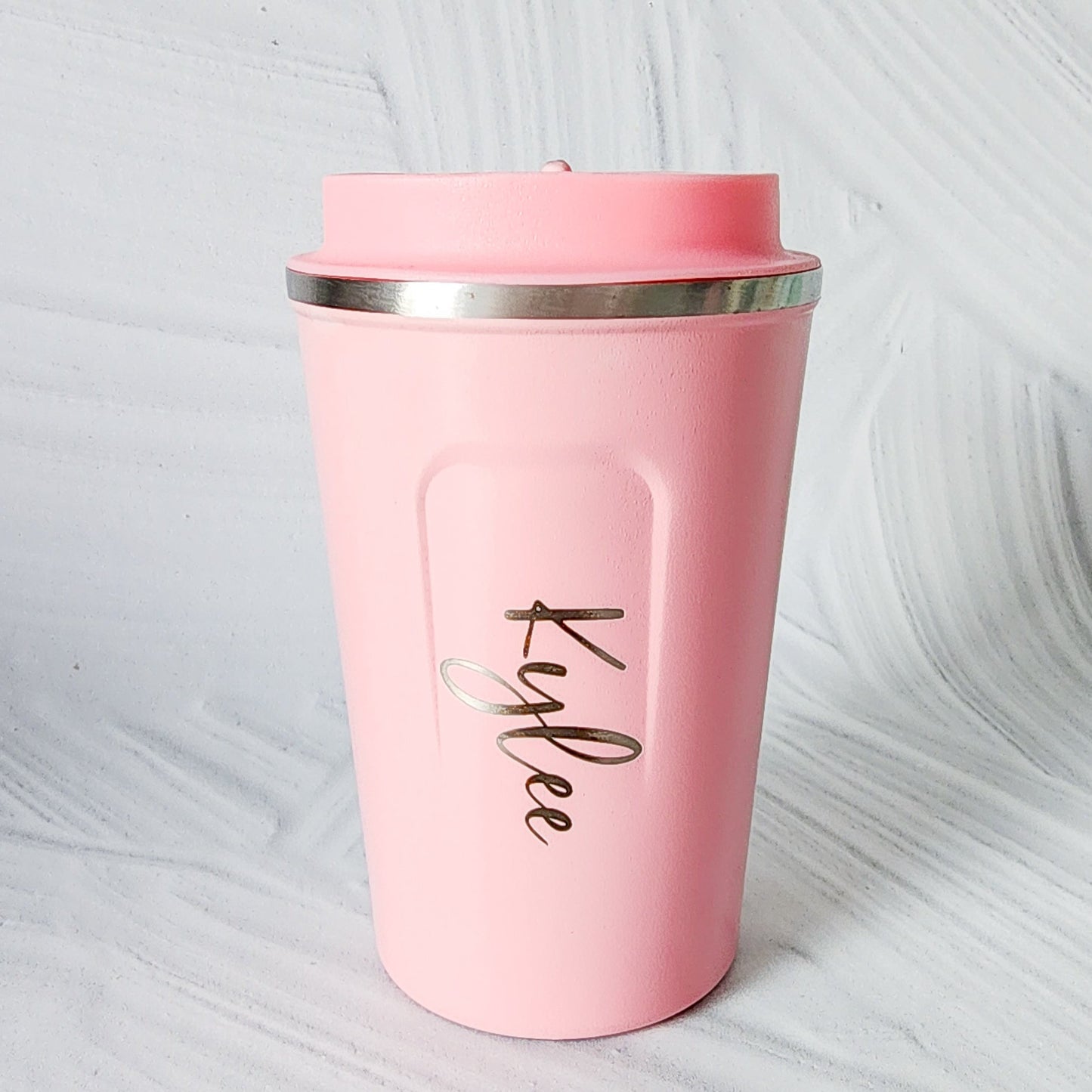 Personalised Coffee Cup (PINK or BLACK)