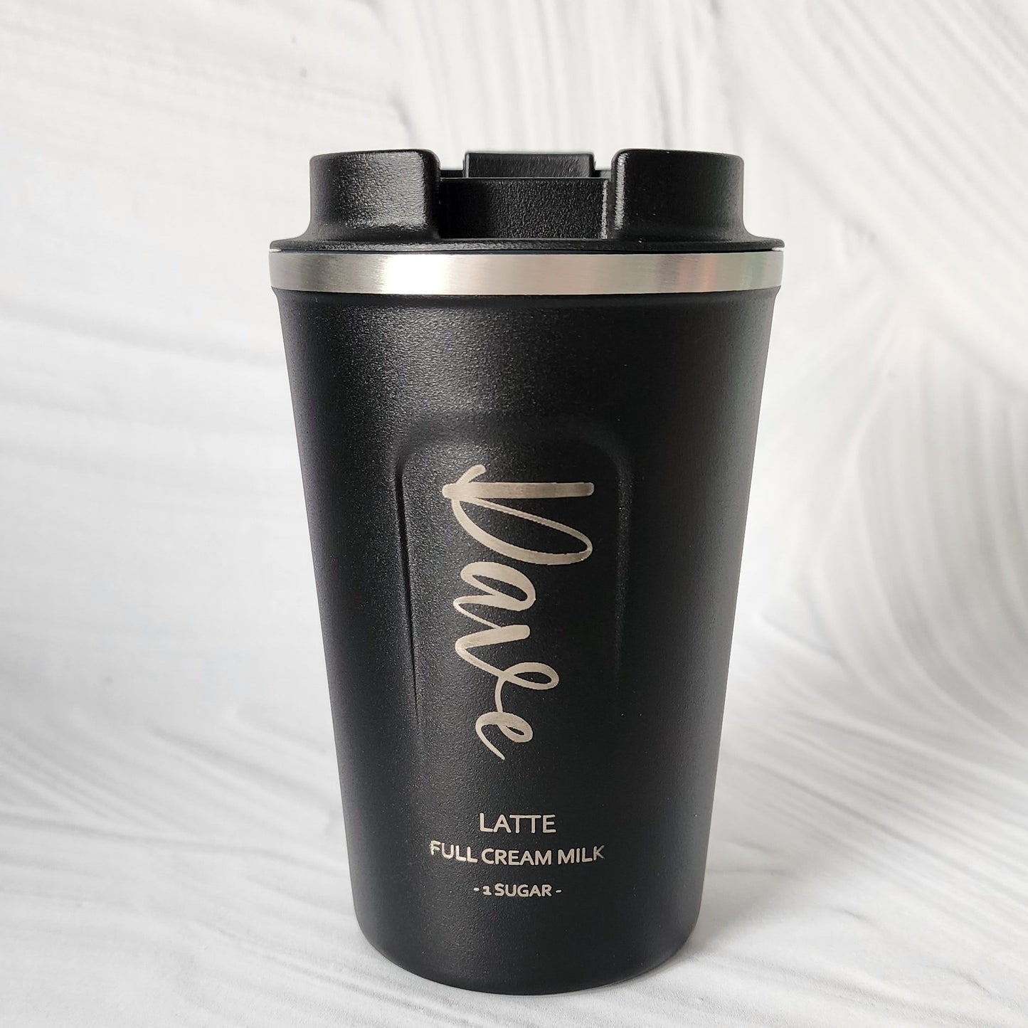 Personalised Coffee Cup (PINK or BLACK)