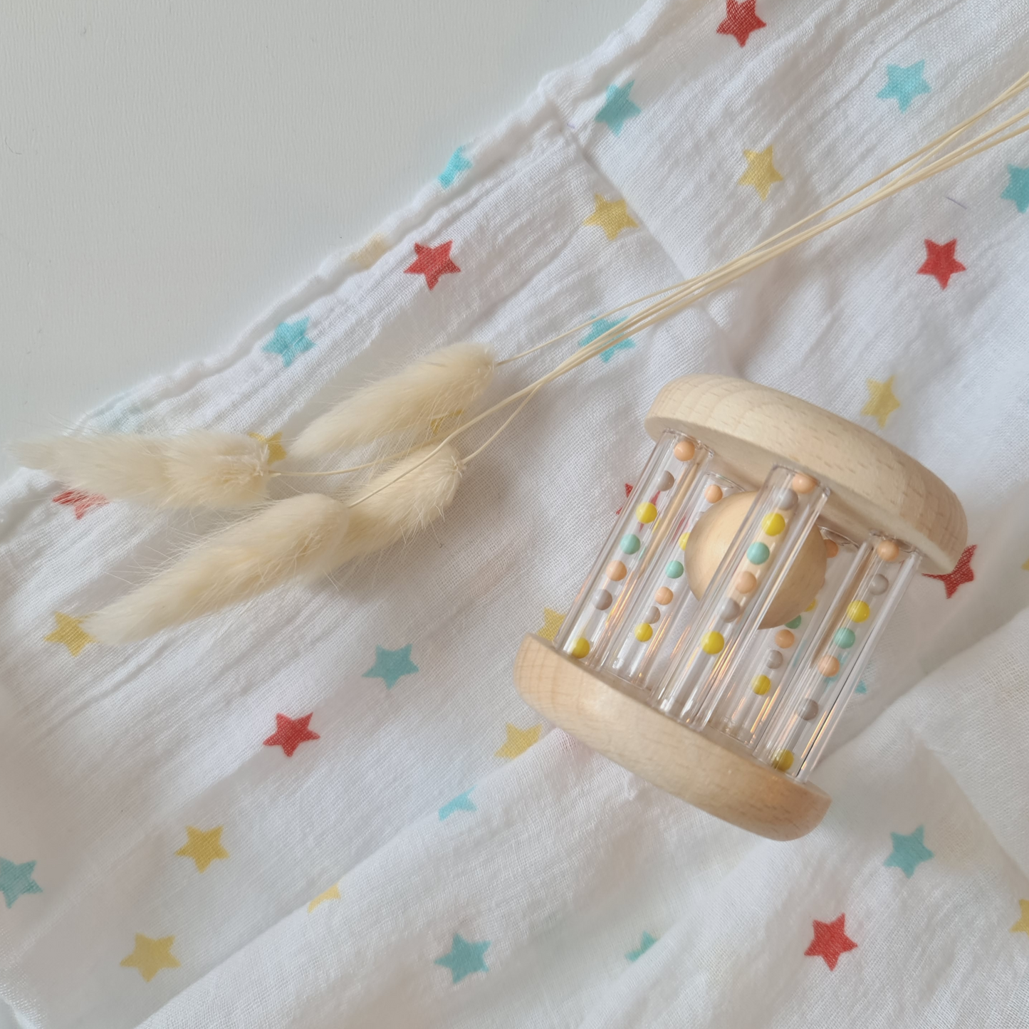 Personalised Wooden Baby Rattle